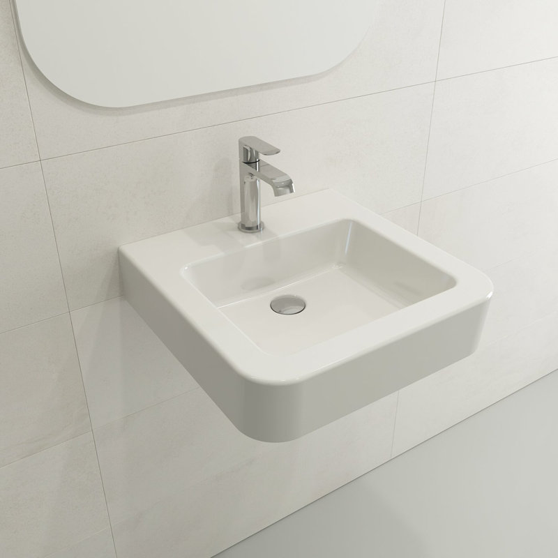 Parma 19.69'' L Bathroom Sink, White