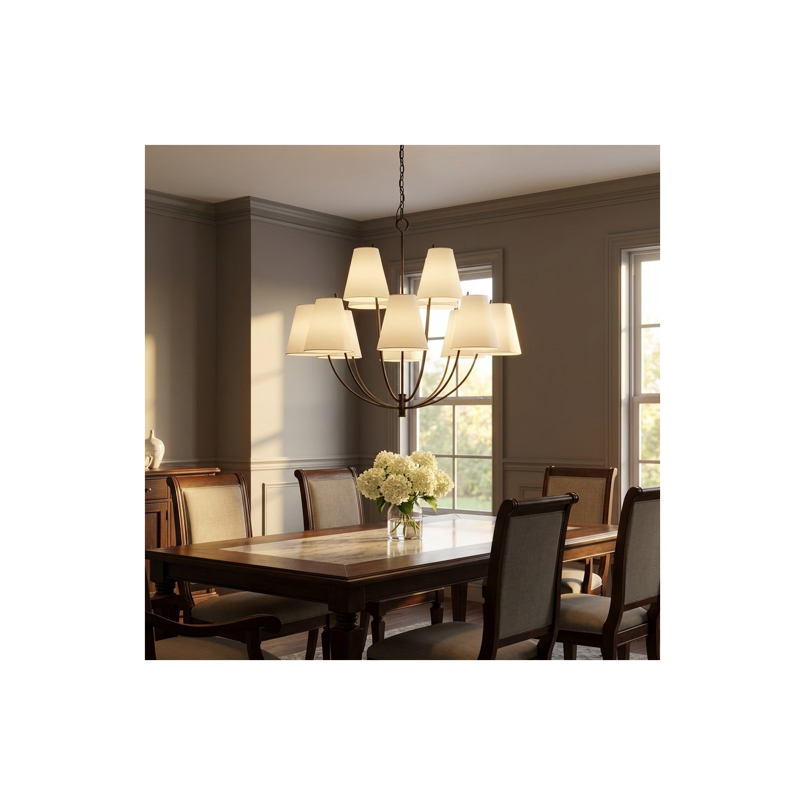 Reyes Chandelier, 123.63" H x 40" W  x 40" D, Aged Iron