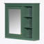 Meuble-lavabo de salle de bain 30 po avec lavabo supérieur, armoire de rangement moderne