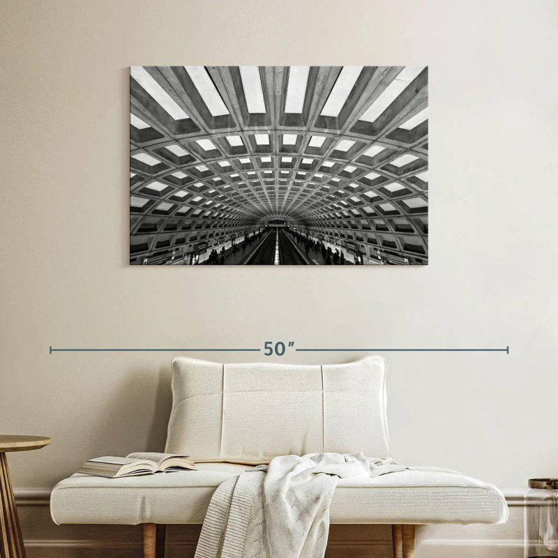 Washington Subway Ceiling, 26" H x 39" W