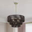 Lustre suspendu en laiton antique 6 lumières Asllan-122725121-122725120