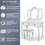 Ensemble coiffeuse avec miroir Eclipse-236006783