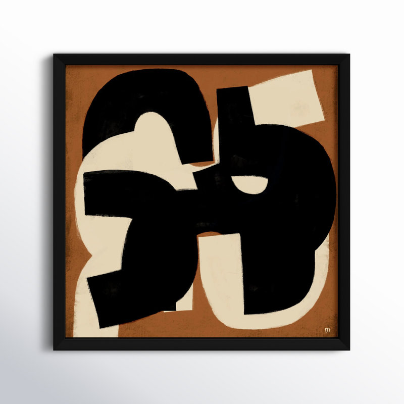 Untitled 1 Painting by StudioM, 24" H x 24" W x 1.25" D, Black Framed