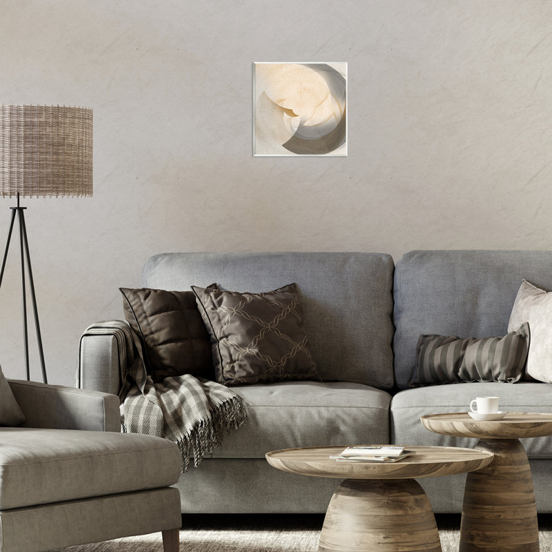 Shadowed Form Curve Wall Plaque Art by Noah Bay