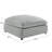 Jenny Plush Polyester 40 In. Square Ottoman