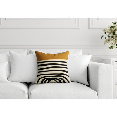 Coussin décoratif intérieur / extérieur en polyester filé Izzy
