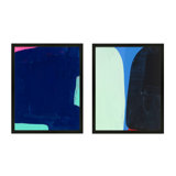 Deep Blue Set Of 2 Print by Andrea Stokes