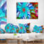 Spirales fractales multicouches - coussin imprimé abstrait