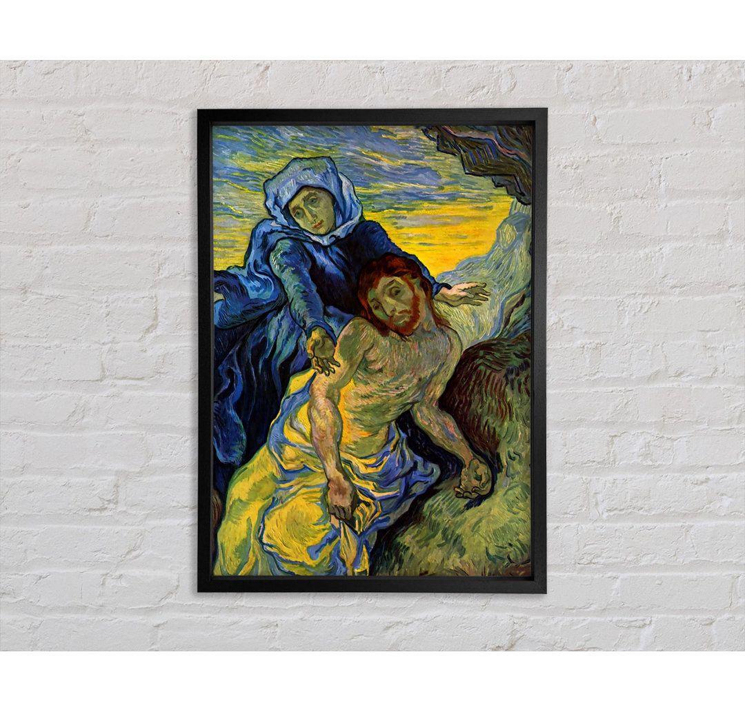 Pieta (von Eugene Delacroix) von Vincent Van Gogh - Einzelbildrahmen Kunstdrucke auf Leinwand