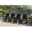 Ensemble de salle à manger d'extérieur rectangulaire 9 pièces Ibiza 100% bois de teck et aluminium FSC