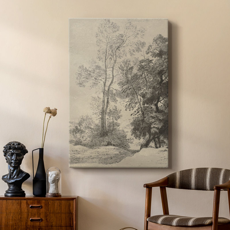 Esquisse rétro CI - galerie Cavas sur mesure, H 18 po x l 12 po
