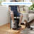 Round Two-tier Side Table With Cat-friendly Features-1109711098