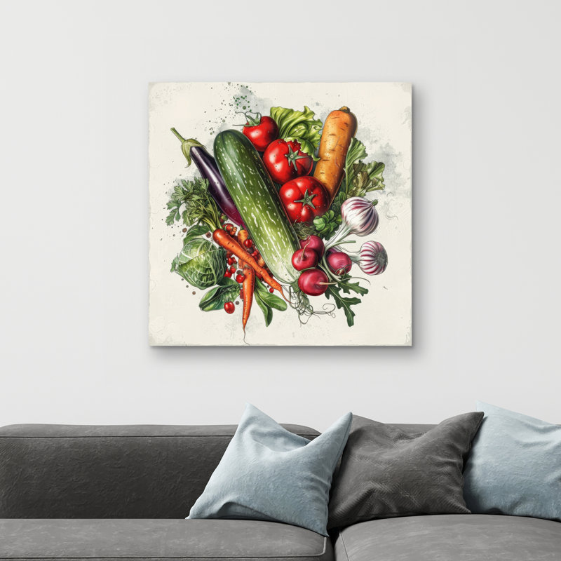 Veggies - 32"x32" art on canvas