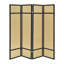 Paravent pliable à quatre panneaux avec pin, léger, polyvalent, esthétique texturée naturelle, hauteur de 71,41 pouces, écran pliable de 68,16 po pour un repositionnement facile, 16,81 lb, 0,75 de large, et plus