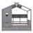 Maretti Wooden Full Size House Bed with 2 Drawers-629187458