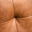 Accoudoir brun de 51,5 po de largeur, cuir pu 2 pour un look moderne avec accoudoirs, décoration charmante
