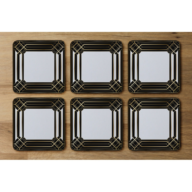 Square 6 Piece Coaster Set