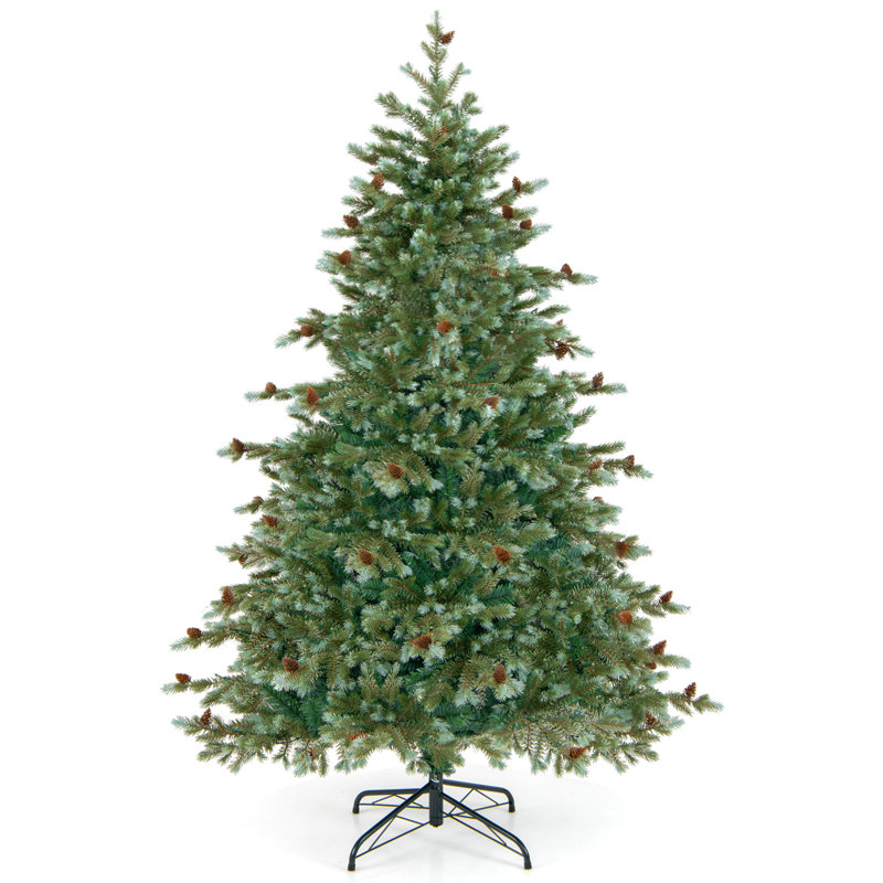 6 pi Arbre de Noël avec lumière, pommes de pin, 6'