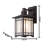 1 Light Black Outdoor Wall Lantern