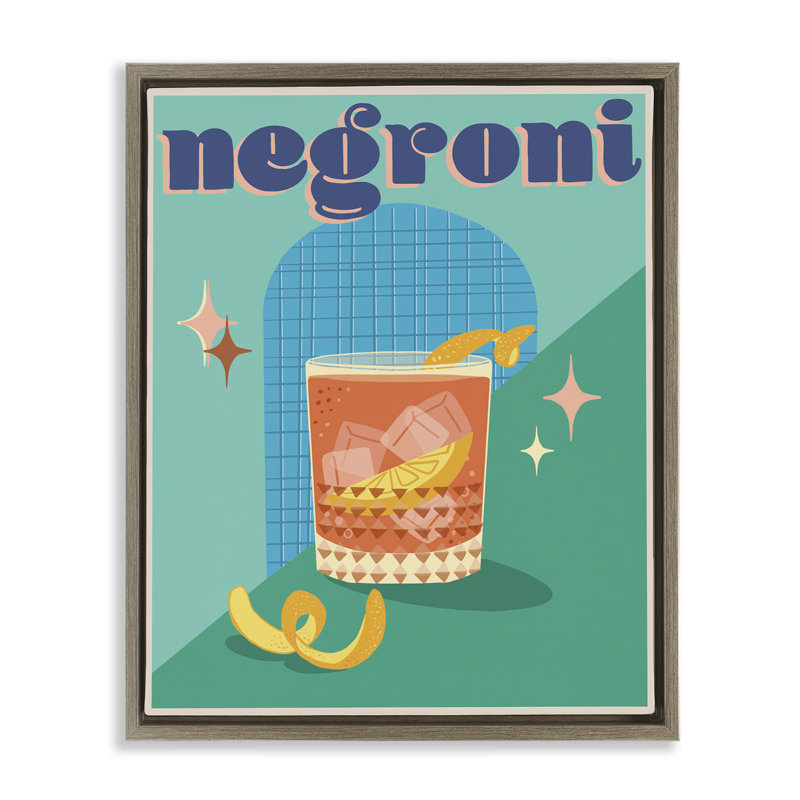 Art mural classique rétro sur toile flottante encadrée par Negroni, Cadre flottant orme Montalcino, H 31 po x l 25 po