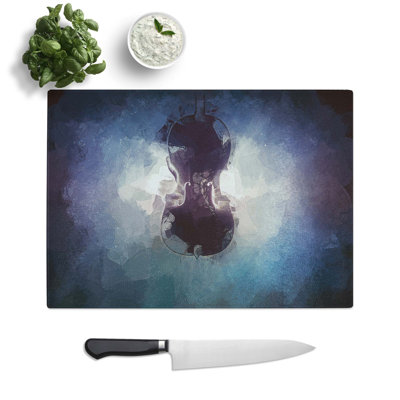 Tempered Glass Submerged Cello Chopping Board