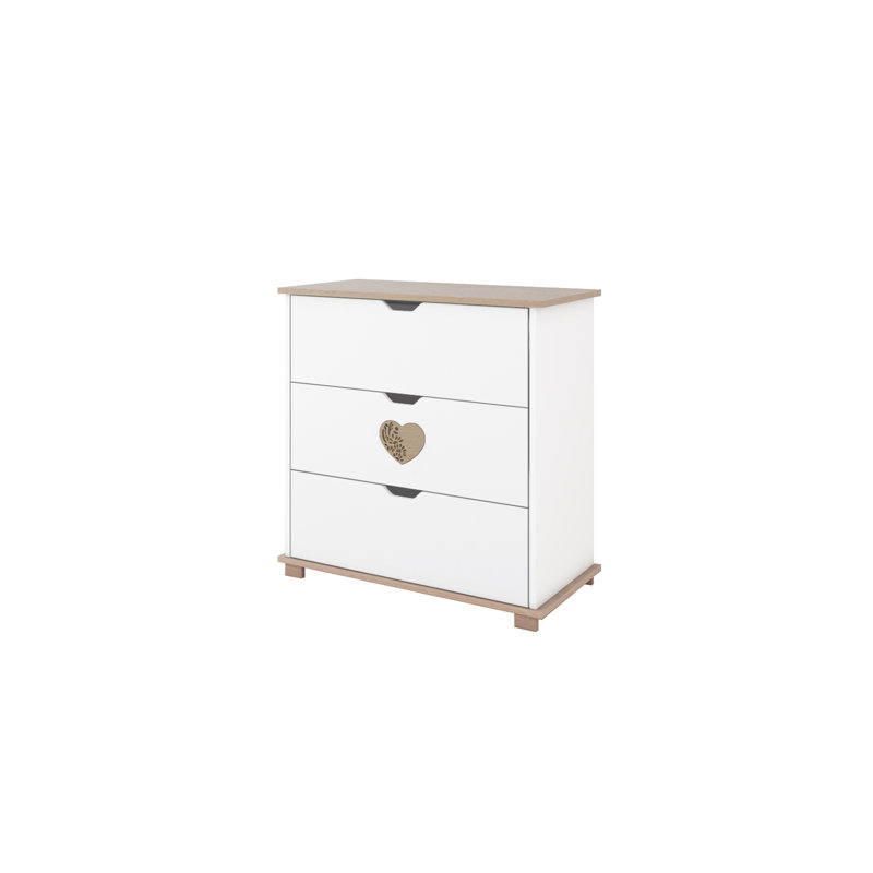 Enriquez Changing Table, White/Oak