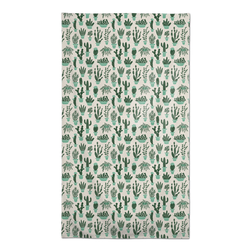 Nappe Houseplants On Linen Green 3, Vert