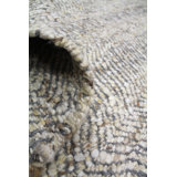 Diagonal Wool Area Rug in Brown/Charcoal/Ivory