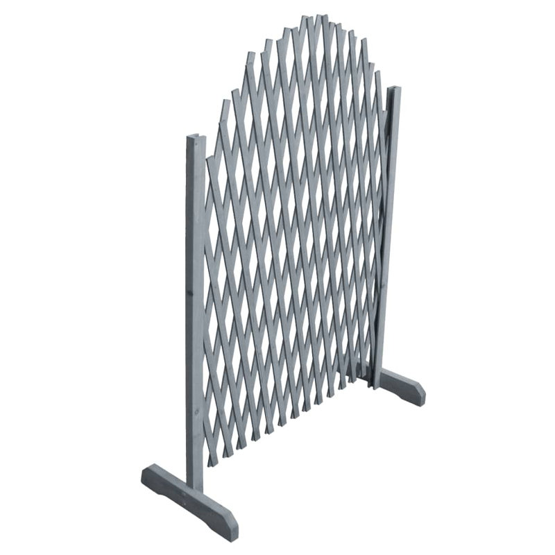 100cm H x 180cm W Wood Trellis, Grey