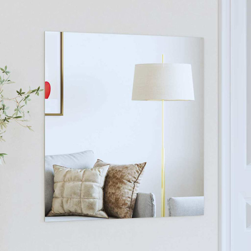  Miroir mural carré en verre trempé 23,62 po x 23,62 po, 23,62 po x 23,62 po, Rectangulaire