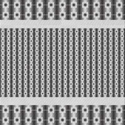 Tapis décoratif à motif géométrique noir Rossman