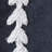 Lush Decor Olivia Ric Rac Embroidery Border Semi-Sheer Single Curtain Panel