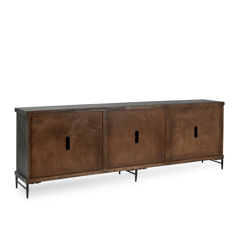 Willmark 106" Sideboard, Timeworn Black