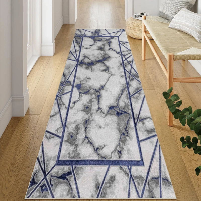 Marble Indoor / Outdoor Area Rug, Round 120 cm
