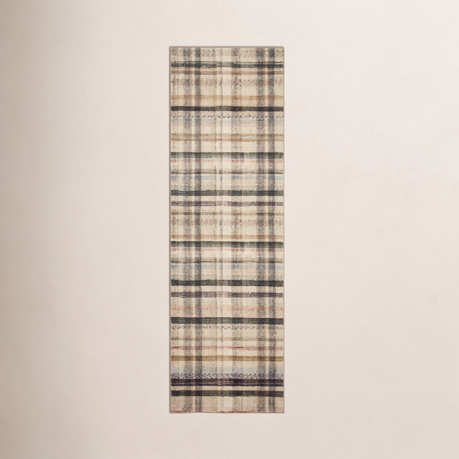 Chris Loves Julia x Loloi Humphrey Ivory Green Rug, Runner 2'3" x 11'6"