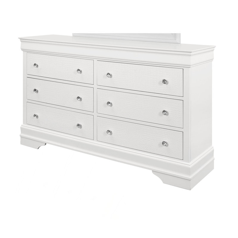 DRESSER EN MÉTAL CROCODILE, Blanc