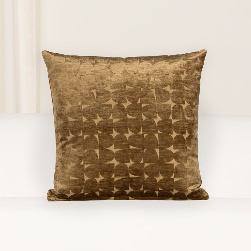 Coussin Nouri, Bleu, Carré 20 po, Plumes