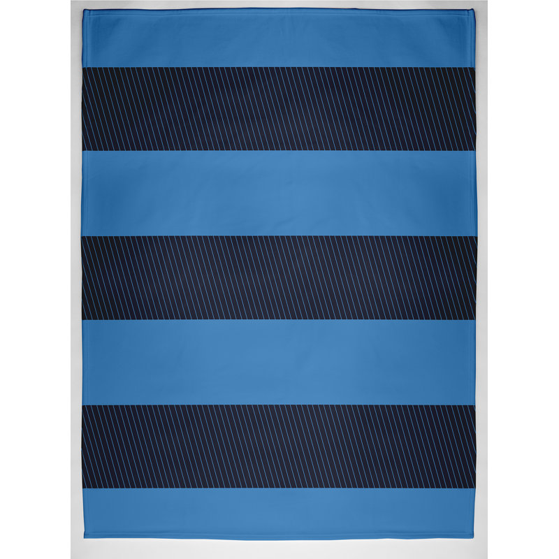 House Plain Weave / Muslin Throw Blanket, Black