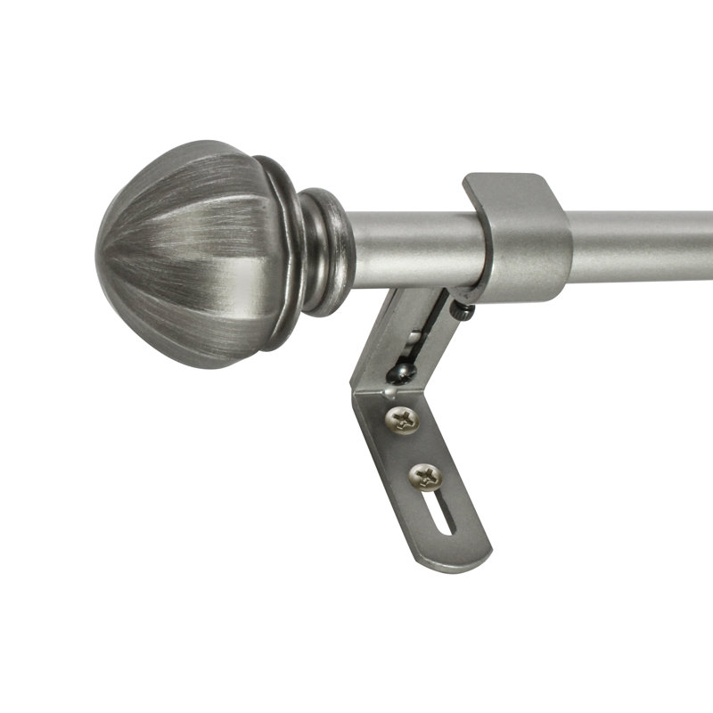 Tringle à rideaux simple réglable en métal Castaner, H 2 po x l 86 po x P 2,5 po