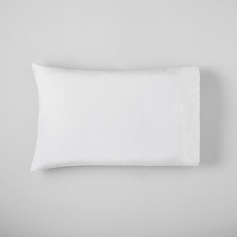 Coyer Classic Cotton Percale Pillowcase Set, White, King - 2 King Pillowcases