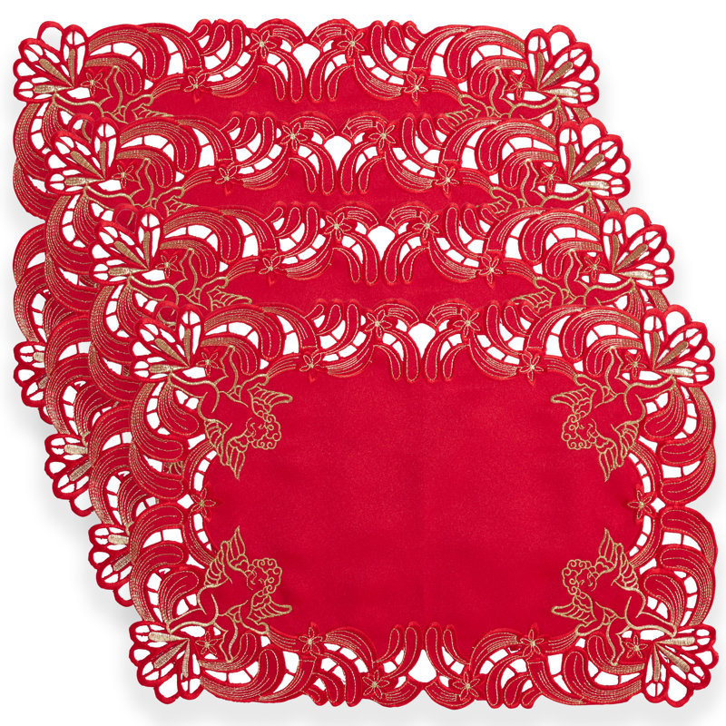Napperon Tryston Cupid 20 ", Rouge