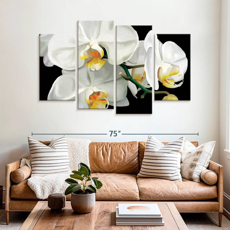 Orchidées glamour Harnek, H 42 po x l 68 po