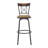 Basche Swivel Upholstered Adjustable Height Counter Stool with Metal Frame
