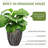 2 Pack 21" Tall Planters Sturdy Plant Flower Tree Pots For Indoor Outdoor Decor-1490648057-1499756440