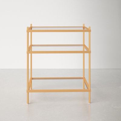 Playa Glass Top End Table