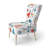 Multicolor Trendy Geometric - Upholstered Patterned Accent Side Chair