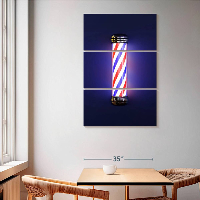 Shuttleworth Hair Barber Pole, 65" H x 42" W
