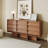 59" Buffet Cabinet with 9 Drawers, Wood Sideboard Large Console Table For Kitchen And Living Room