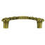 LION IN WINTER 3-1/2" CENTER TO CENTER PULL IN BURNISHED BRASS PLATE-929315747