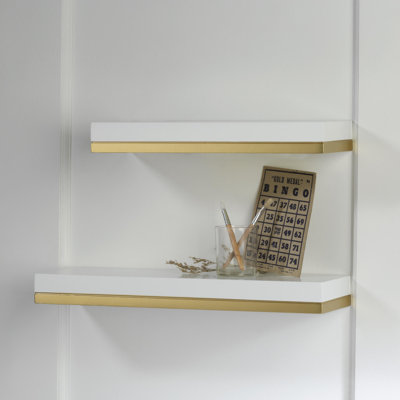 Hrabar 2 Piece Composite Floating Shelf